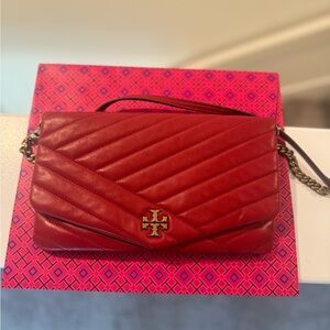 Tory Burch Kira Chevron Quilted Leather Clutch